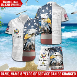 US Army Combo Men's Shorts + Hawaii Shirt
