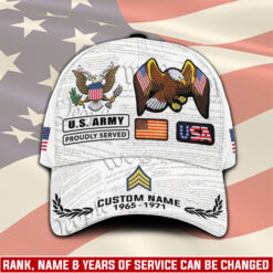 US Army, E 8 Army First Sergeant - Classic Cap