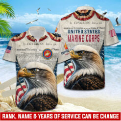 US Marine Corps, E 7 Marines Gunnery Sergeant - Hawaii Shirt