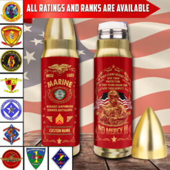 Marine Battalion, E 8 Marines First Sergeant - Bullet Tumbler 16oz