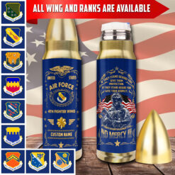 Air Force Wing, E 7 Air Force First Sergeant - Bullet Tumbler 16oz