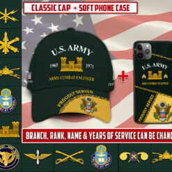 Army Branch Combo Classic Cap + Soft Phone Case