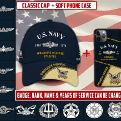 Navy Badge Combo Classic Cap + Soft Phone Case