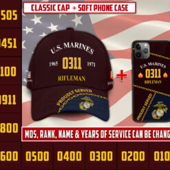 Marine MOS Combo Classic Cap + Soft Phone Case