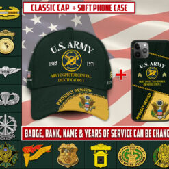 Army Badge Combo Classic Cap + Soft Phone Case