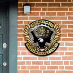 US Army - Cut Metal Sign 12x12 Inch - THMSCustom24072301