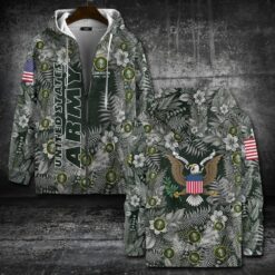 US Army, Land Of The Free, Because Of The Brave - Zip Hoodie