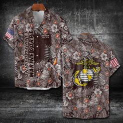 US Marine Corps, Once A Marine, Always A Marine - Short Sleeve Button Shirt