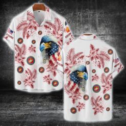 US Marine Corps, Never Retreat, Never Surrender - Short Sleeve Button Shirt