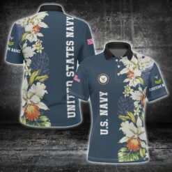 US Navy, E 2 White - Polo Shirt