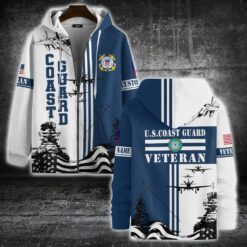 US Coast Guard, E 4 Red - Zip Hoodie