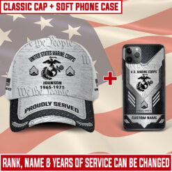 US Marine Corps Combo Classic Cap + Soft Phone Case