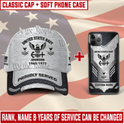 US Navy Combo Classic Cap + Soft Phone Case