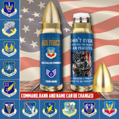 Air Force Command, E 8 Air Force Senior Master Sergeant - Bullet Tumbler 32oz