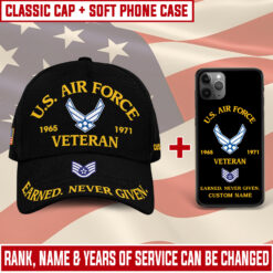 US Air Force Combo Classic Cap + Soft Phone Case