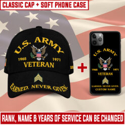 US Army Combo Classic Cap + Soft Phone Case