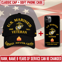 US Marine Corps Combo Classic Cap + Soft Phone Case