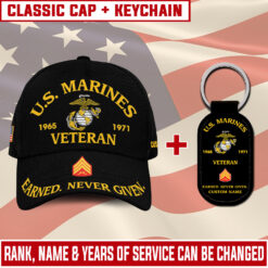 US Marine Corps Combo Classic Cap + Keychain