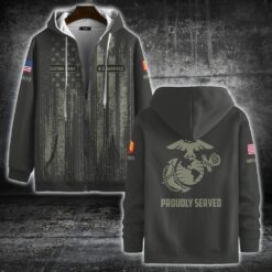 US Marine Corps, Served With Pride - Zip Hoodie