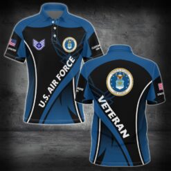 US Air Force , E 8 Air Force Senior Master Sergeant - Polo Shirt