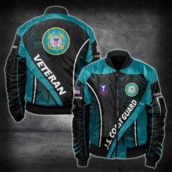 US Coast Guard, Land Of The Free, Because Of The Brave - Bomber Jacket