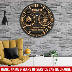 US Marine Corps - Clock 12in