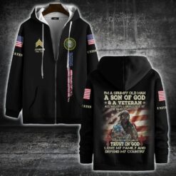 US Army, O 2 Army First Lieutenant - Zip Hoodie