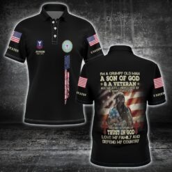 US Coast Guard, E 7 Gold - Polo Shirt