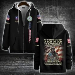 US Coast Guard, E 5 Gold - Zip Hoodie