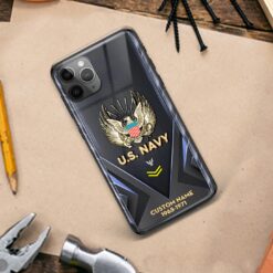 US Navy, E 5 Gold - Premium Glass Phone Case