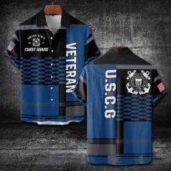 US Coast Guard, E 7 Red - Short Sleeve Button Shirt