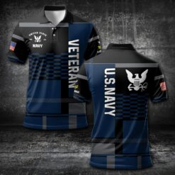 US Navy, E 3 Blue - Polo Shirt