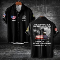 US Army, Once A Soldier, Always A Soldier - Short Sleeve Button Shirt
