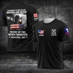 US Coast Guard, E 4 Red - T-Shirt