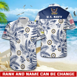 US Navy, E 2 White - Hawaii Shirt