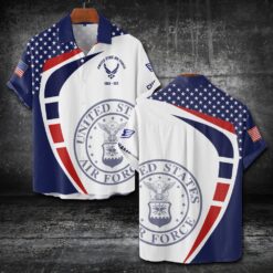 US Air Force , Aim High … Fly-Fight-Win - Short Sleeve Button Shirt