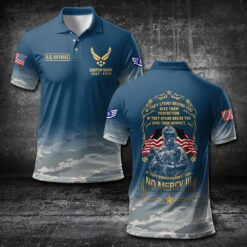 US Air Force , Land Of The Free, Because Of The Brave - Polo Shirt