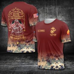US Marine Corps, Proud Veteran - T-Shirt