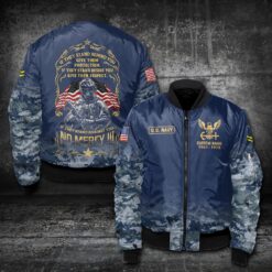 US Navy, Proud Veteran - Bomber Jacket
