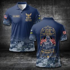 US Navy, E 3 White - Polo Shirt