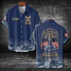 US Navy, E 6 Gold - Short Sleeve Button Shirt