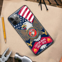 US Marine Corps, First to Fight - Premium Glass Phone Case