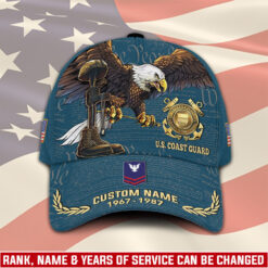 US Coast Guard, Land Of The Free, Because Of The Brave - Classic Cap