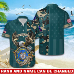 US Coast Guard, E 9 Gold - Hawaii Shirt