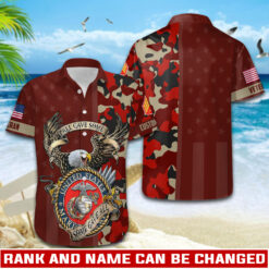 US Marine Corps, W 3 Marines Chief Warrant Officer 3 - Hawaii Shirt