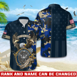 US Navy, E 5 Gold - Hawaii Shirt