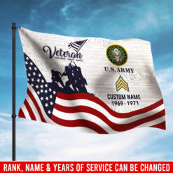 US Army, E 5 Army Specialist - Flying Flag 4×6 Feet(123×183 Cm)