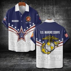 US Marine Corps, Once A Marine, Always A Marine - Short Sleeve Button Shirt