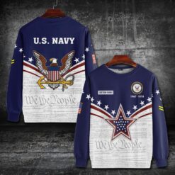 US Navy, Land Of The Free, Because Of The Brave - Sweatshirt