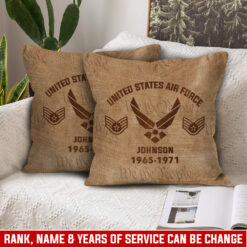 US Air Force, Proud Veteran - Pillow 15.7x15.7in